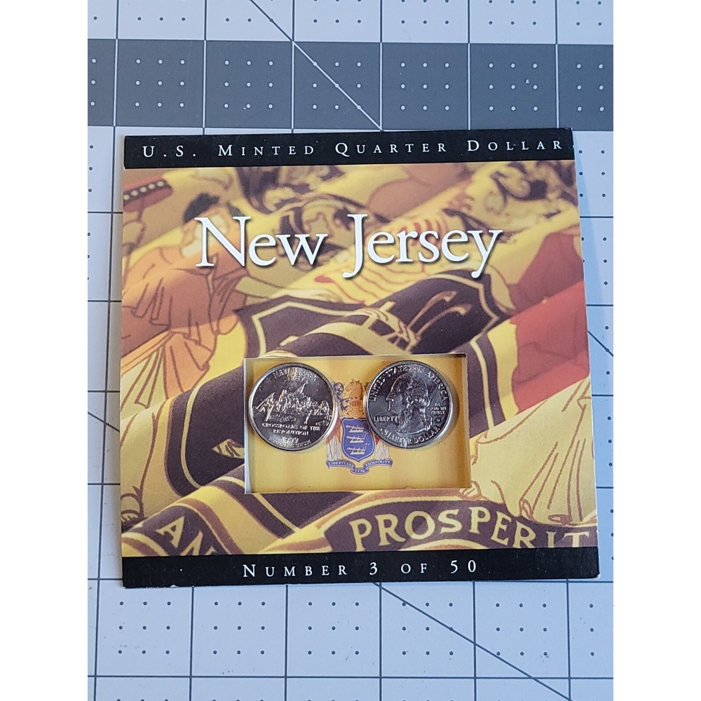 1999 New Jersey NJ State Quarters Coins Of America Set  3 Of 50